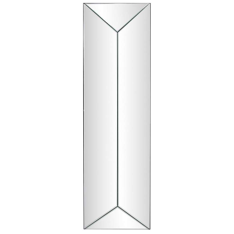 Image 1 Howard Elliott Frameless Rectangular 12"x40" Beveled Vertex Mirro