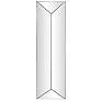 Howard Elliott Frameless Rectangular 12"x40" Beveled Vertex Mirro