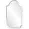 Howard Elliott Frameless Scalloped 16"x27" Wall Mirror