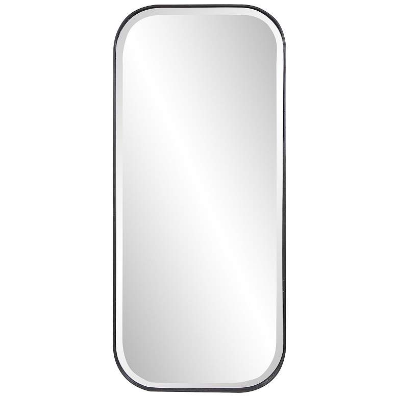 Image 2 Howard Elliott Fraser Black 18" x 40" Rectangular Wall Mirror more views