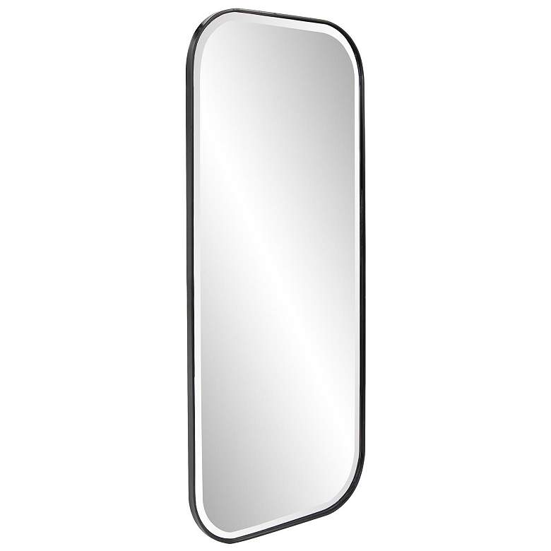 Image 5 Howard Elliott Fraser Black 18" x 40" Rectangular Wall Mirror more views