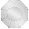 Howard Elliott Geometric Beveled 51" Octet Mirror with Gold Accents