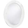 1_Howard Elliott George 33" x 25" White Finish Classic Oval Mirror