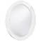 Howard Elliott George 33" x 25" White Finish Classic Oval Mirror