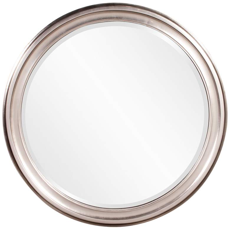 Image 2 Howard Elliott George Nickel 36 inch Round Wall Mirror