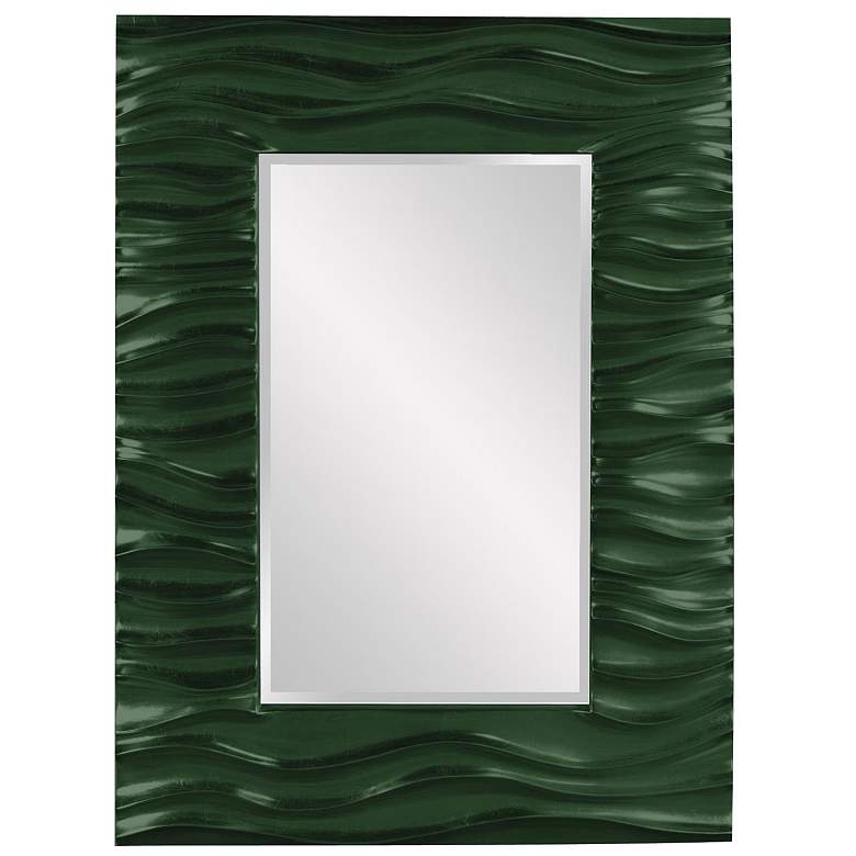 Image 1 Howard Elliott Ghunter Green Rectangular 31"x39" Wave Framed Zeni