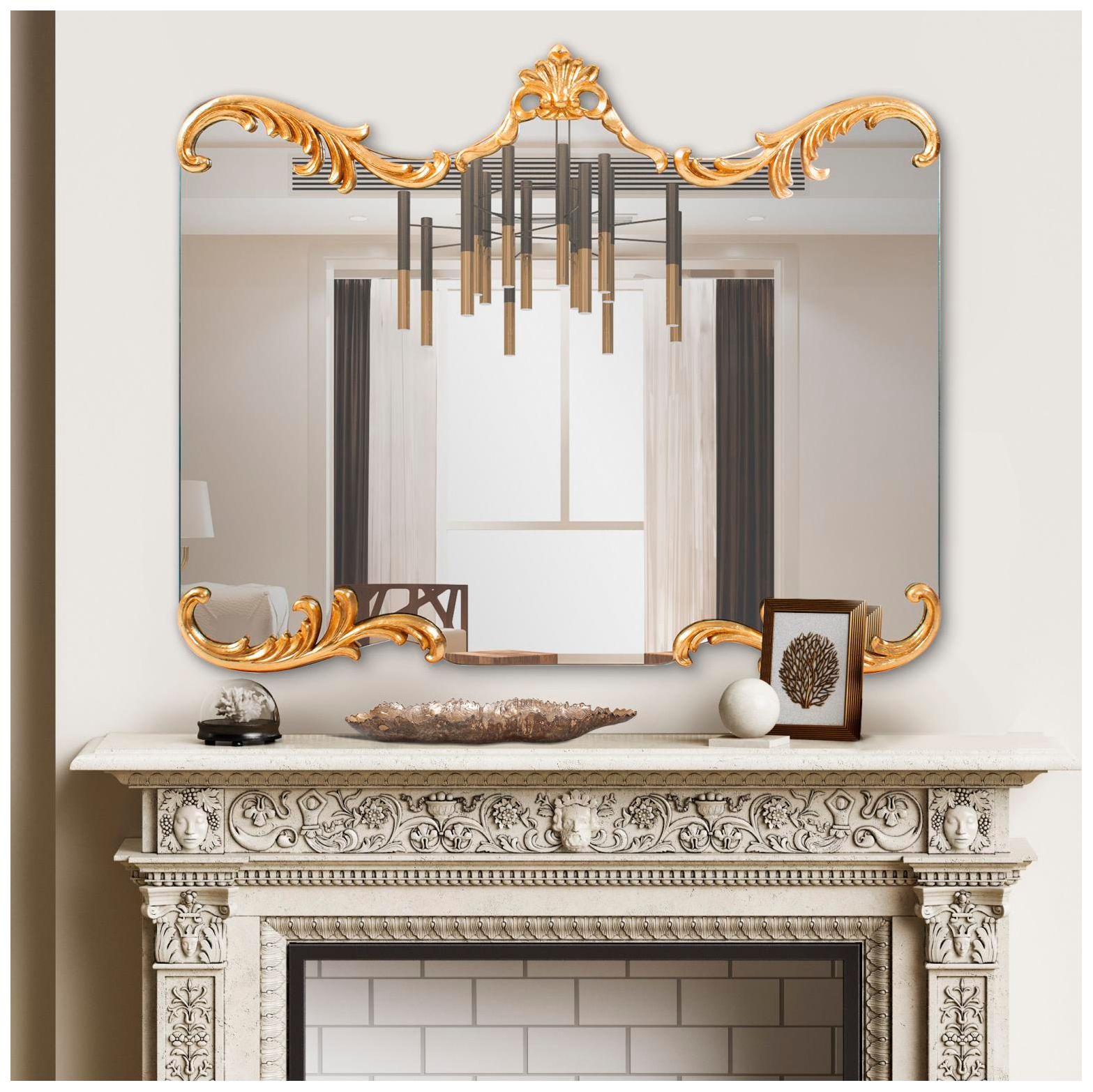 Image 2 Howard Elliott Gilded French Garland 31.5"x25.5" St. James Wall M more views