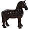 Howard Elliott Glossy Black 11" Wide Ceramic Horse