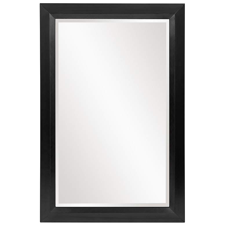 Image 1 Howard Elliott Glossy Black Rectangular 28"42" Wood Framed Avery