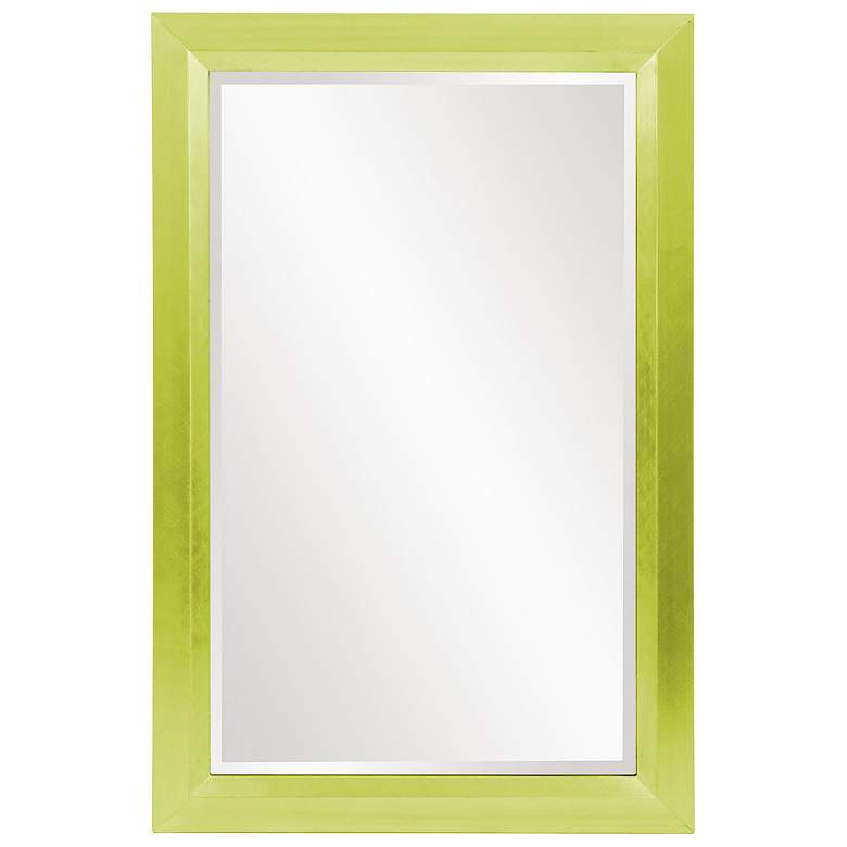 Image 1 Howard Elliott Glossy Green Rectangular 28"42" Wood Framed Avery