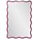 Howard Elliott Glossy Hot Pink Rectangular 24"x36" Waved Edge May