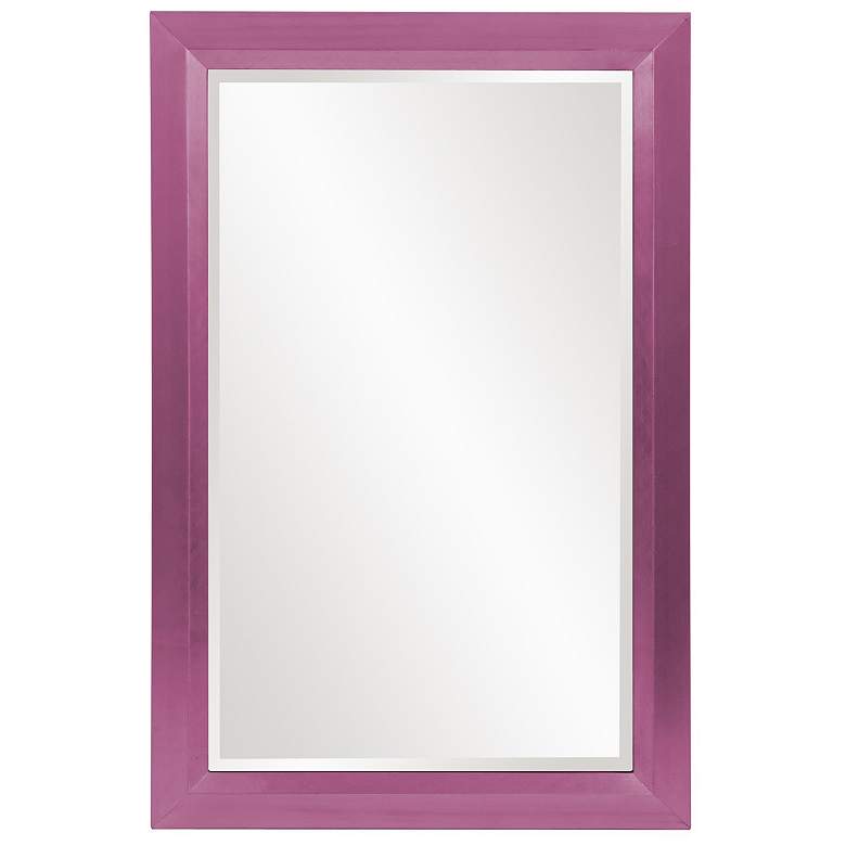 Image 1 Howard Elliott Glossy Hot Pink Rectangular 28"42" Wood Framed Ave
