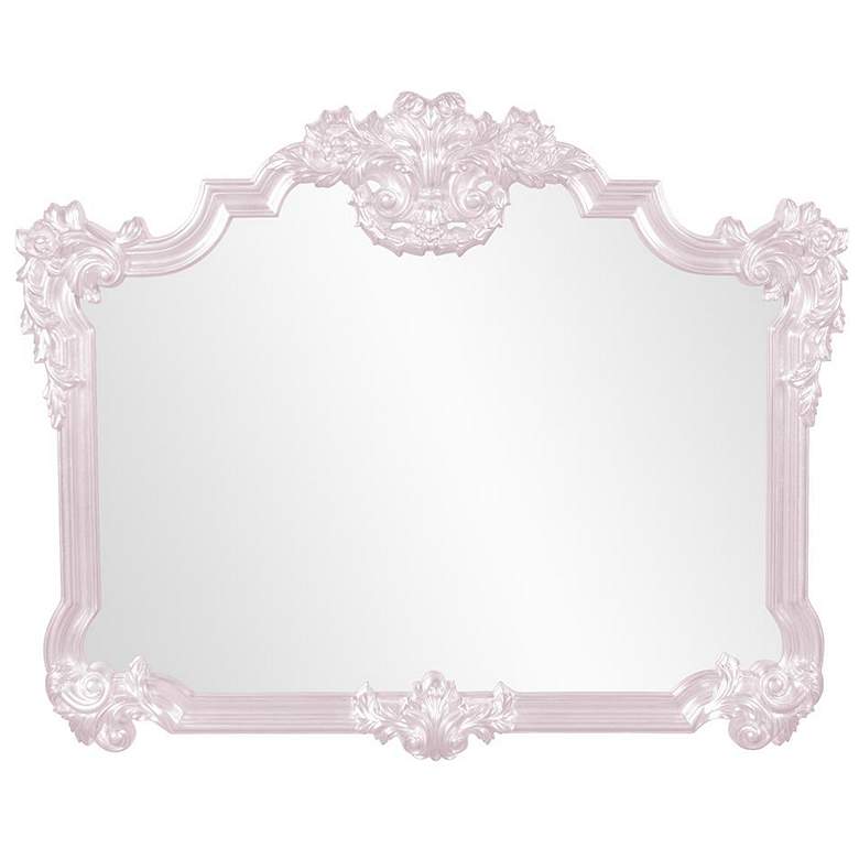 Image 1 Howard Elliott Glossy Lilac Ornate Framed 48"x39 Avondale Mirror