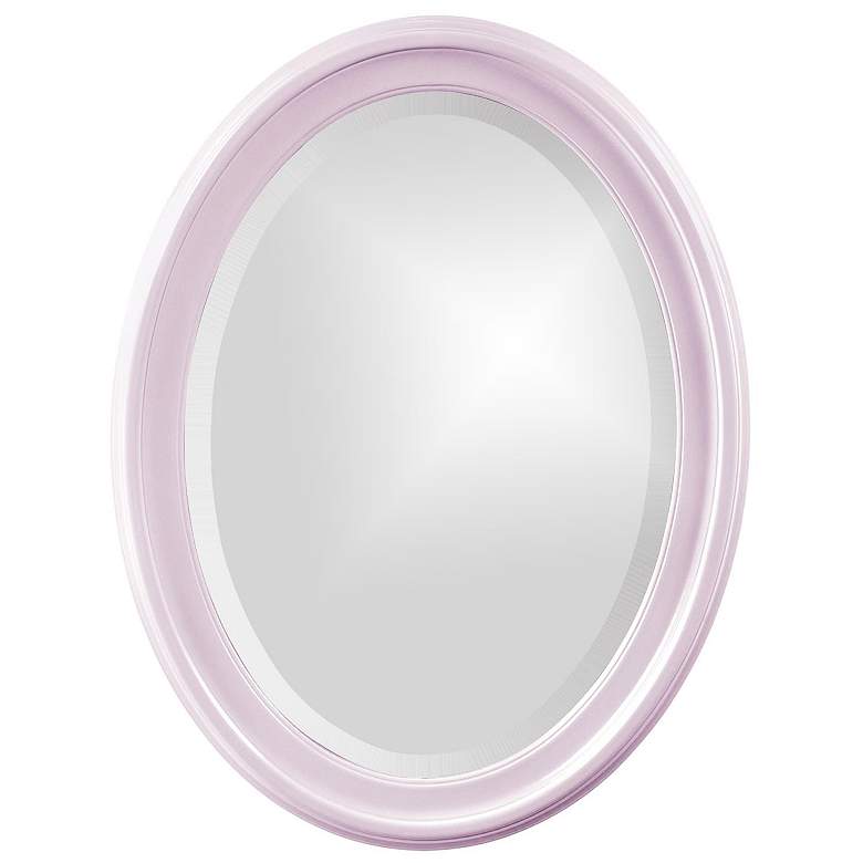 Image 1 Howard Elliott Glossy Lilac Oval Wood Framed 25"x33" George Mirro