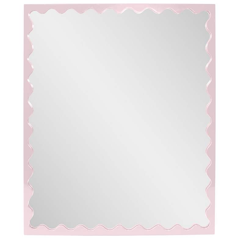 Image 1 Howard Elliott Glossy Lilac Rectangular 30"x36" Scalloped Santosh