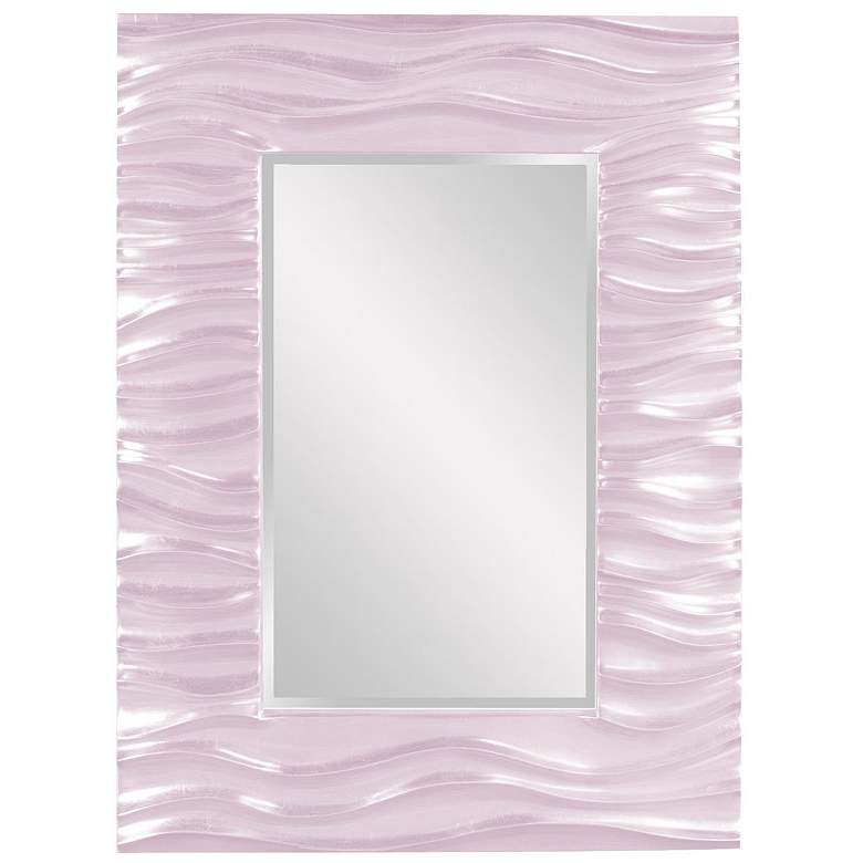 Image 1 Howard Elliott Glossy Lilac Rectangular 31"x39" Wave Framed Zenit