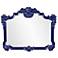 Howard Elliott Glossy Navy Ornate Framed 48"x39 Avondale Mirror