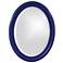 Howard Elliott Glossy Navy Oval Wood Framed 25"x33" George Mirror