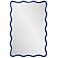 Howard Elliott Glossy Navy Rectangular 24"x36" Waved Edge Maya Mi