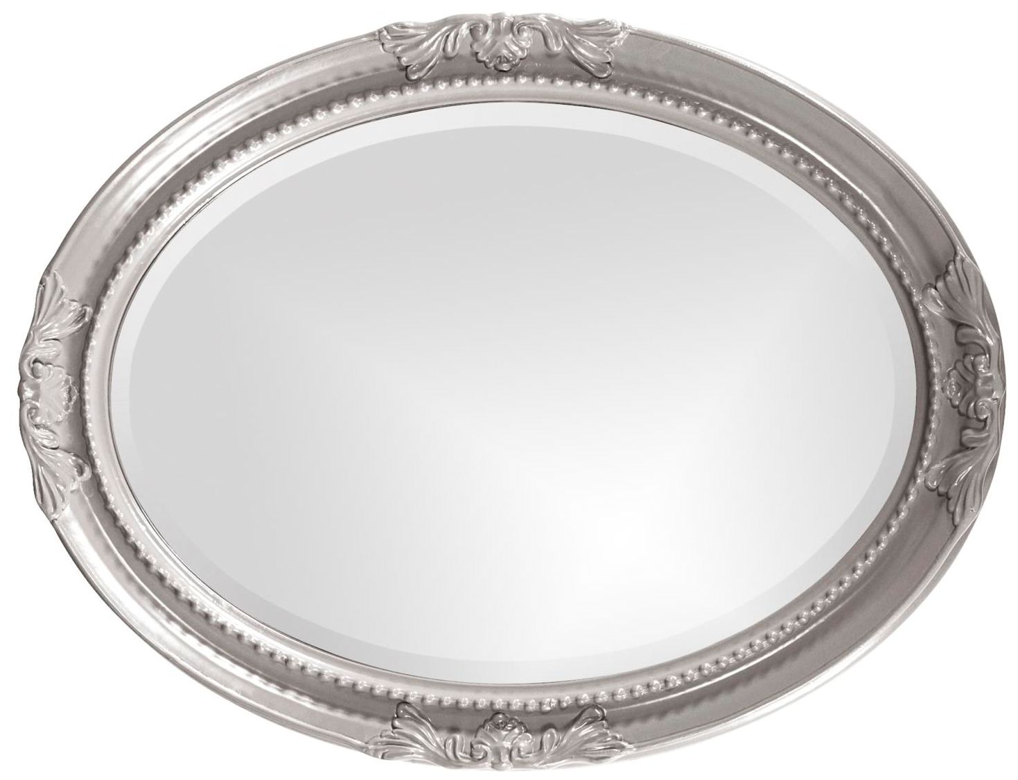 Image 5 Howard Elliott Glossy Nicekl Oval Wood Framed 25"x33" Queen Ann M more views