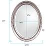 7_Howard Elliott Glossy Nicekl Oval Wood Framed 25"x33" Queen Ann M more views