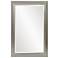 Howard Elliott Glossy Nickel Rectangular 28"42" Wood Framed Avery