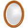 Howard Elliott Glossy Orange Oval Wood Framed 25"x33" George Mirr