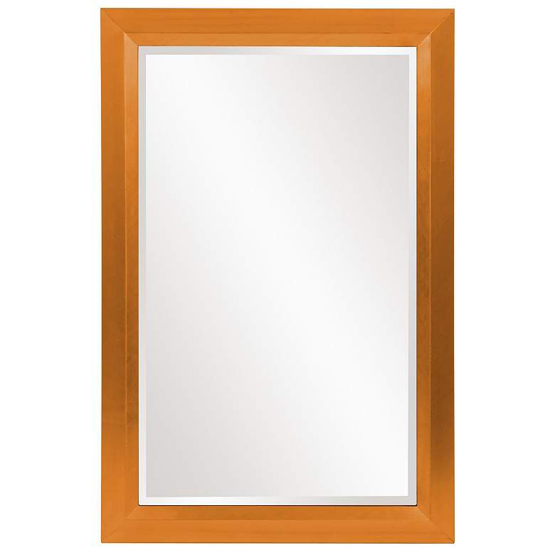 Image 1 Howard Elliott Glossy Orange Rectangular 28"42" Wood Framed Avery