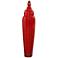 Howard Elliott Glossy Red Glaze 42" High Ceramic Floor Vase