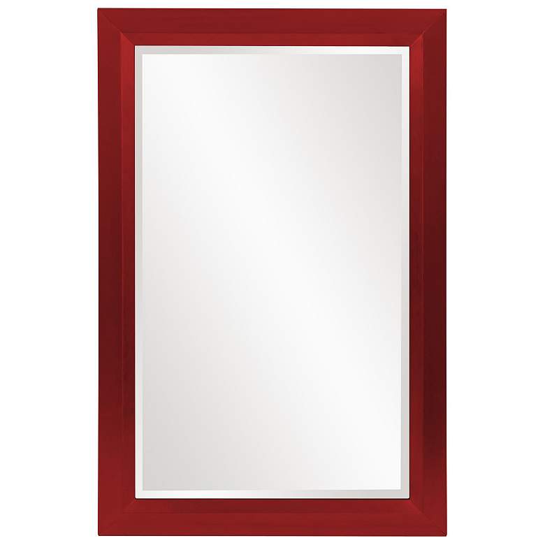 Image 1 Howard Elliott Glossy Red Rectangular 28"42" Wood Framed Avery Mi