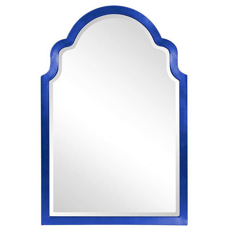 Image 1 Howard Elliott Glossy Royal Blue Arched 24"x36" Beveled Sultan Mi