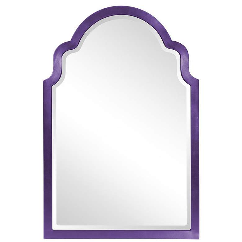 Image 1 Howard Elliott Glossy Royal Purple Arched 24"x36" Beveled Sultan