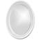Howard Elliott Glossy White Oval Wood Framed 25"x33" George Mirro