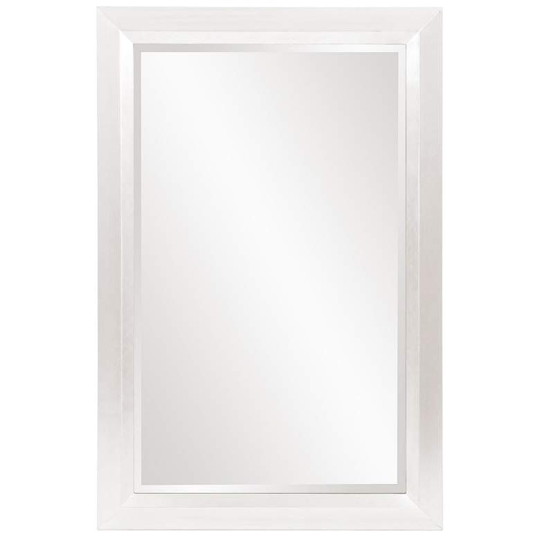Image 1 Howard Elliott Glossy White Rectangular 28"42" Wood Framed Avery