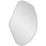 Howard Elliott Gold Framed 32"x20" Abstract Azurite Wall Mirror