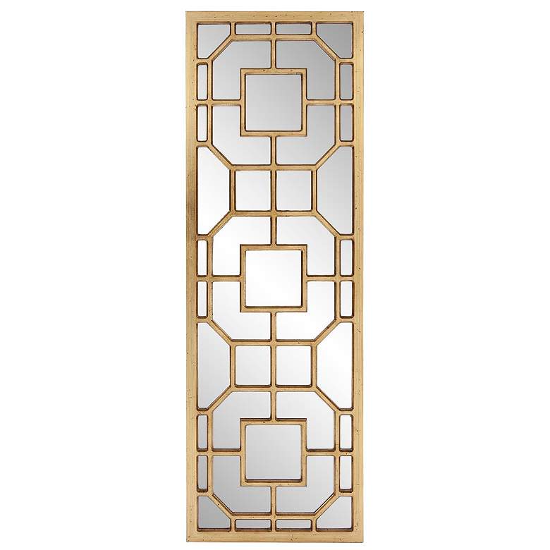 Image 1 Howard Elliott Gold Rectangular 15.75"x46.5" Contemporary Aldrich