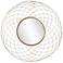 Howard Elliott Gold  Round 38.75" Woven Wire Framed Epic Wall Mirror