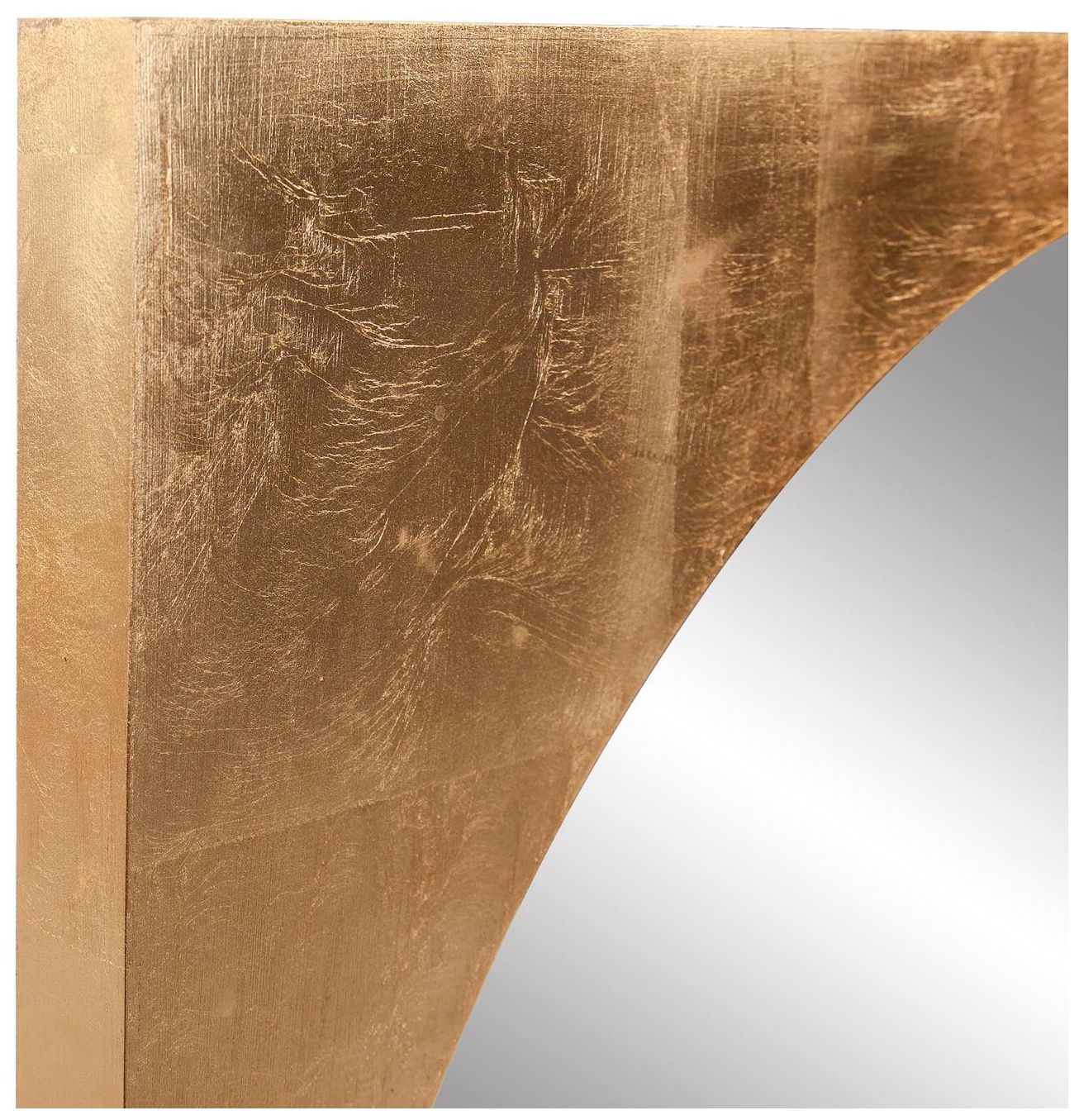 Howard Elliott Golden Klimt Oval 31.5"x48" Mirror with Asymmetric