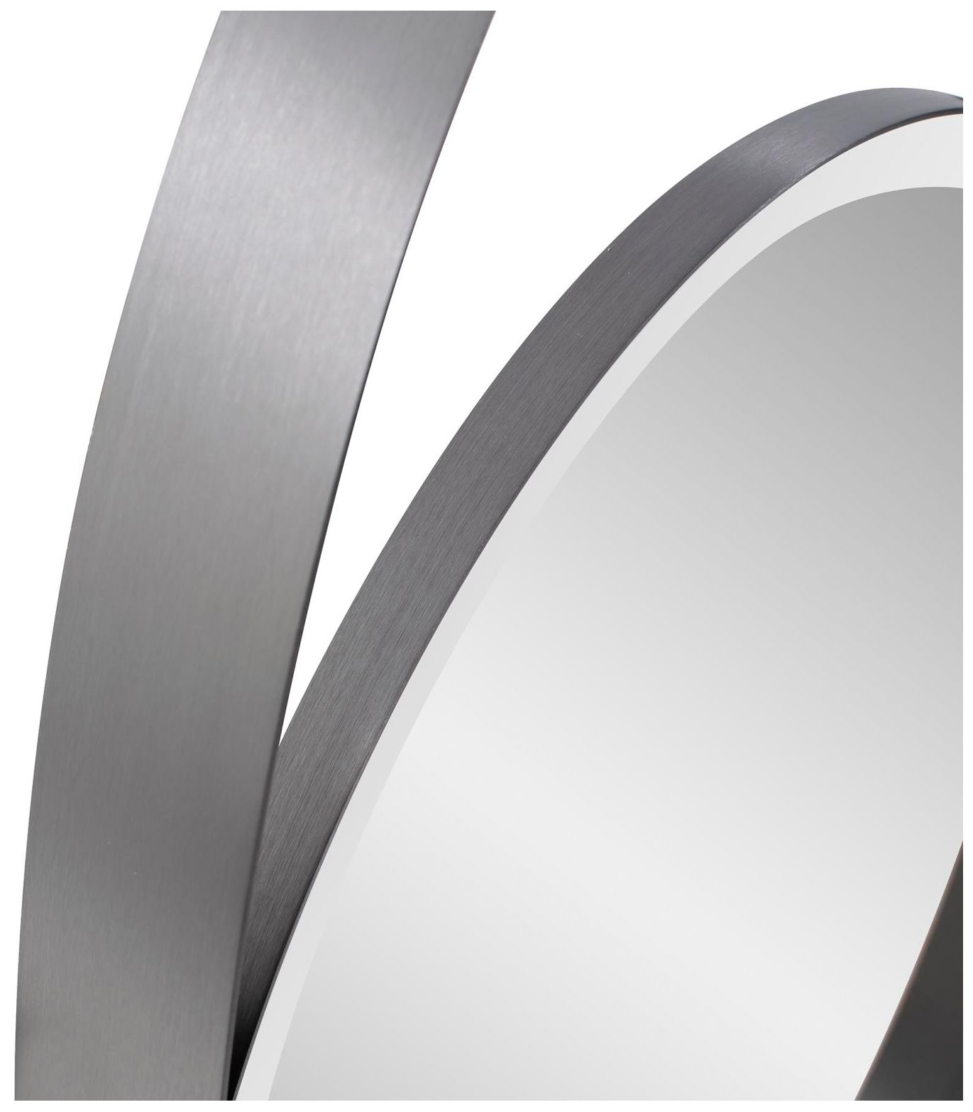 Image 6 Howard Elliott Gray Oval 22"x40" Steel Framed Contemporary Kenwor more views