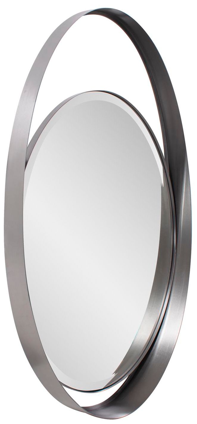 Howard Elliott Gray Oval 22"x40" Steel Framed Contemporary Kenwor