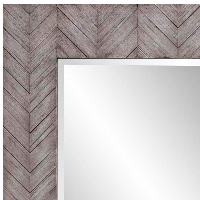 Image 3 Howard Elliott Gray Washed Rectangular 30"x40" Cavalier Mirror more views