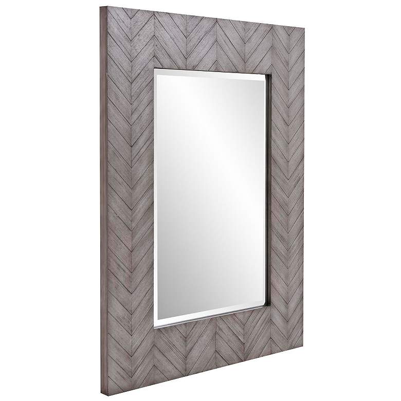 Image 4 Howard Elliott Gray Washed Rectangular 30"x40" Cavalier Mirror more views