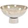Howard Elliott Grotto 14" Wide Silver Glass Modern Bowl