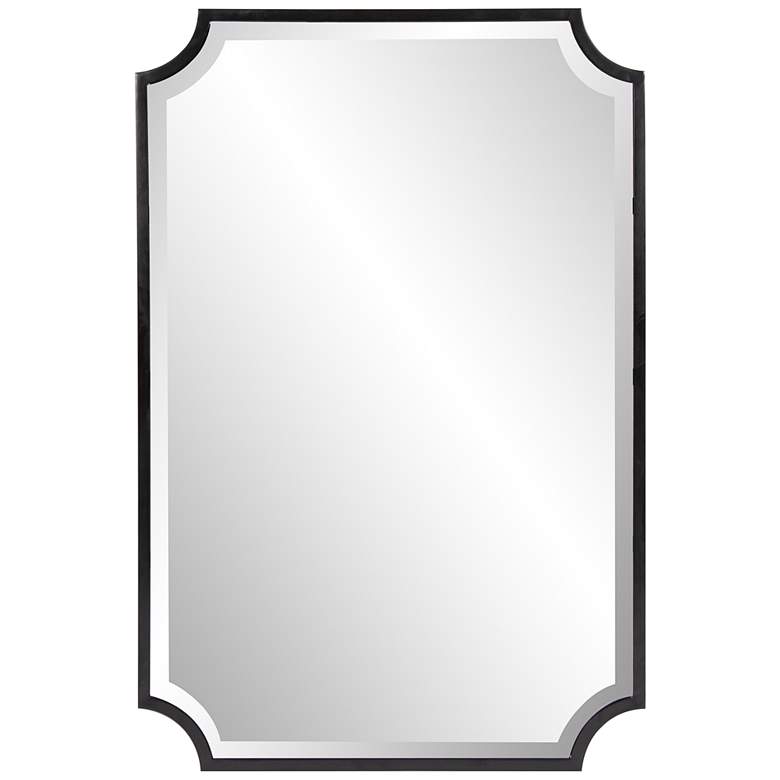 Image 2 Howard Elliott Hastings 36" x 24" Brushed Black Wall Mirror
