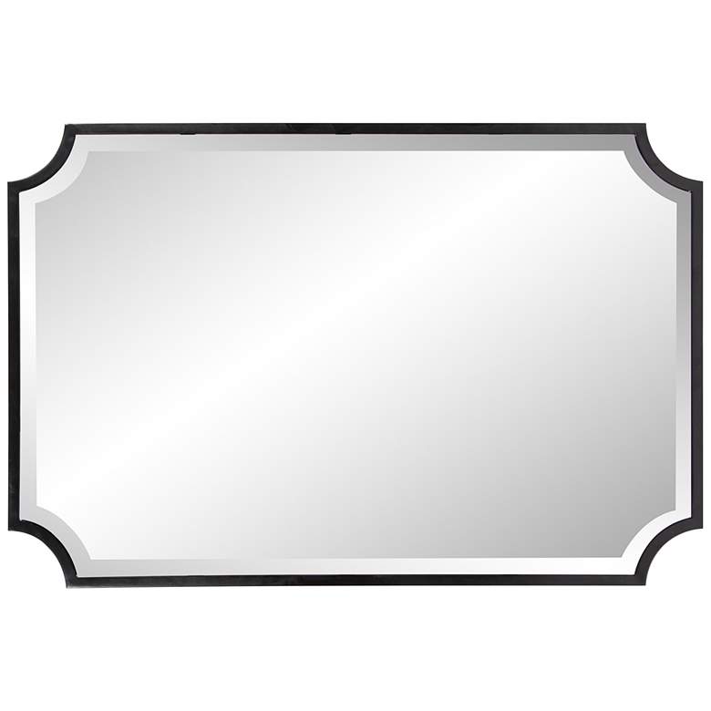 Image 4 Howard Elliott Hastings 36" x 24" Brushed Black Wall Mirror more views