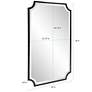 7_Howard Elliott Hastings 36" x 24" Brushed Black Wall Mirror more views