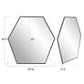 5_Howard Elliott Hexad 30" x 30" Graphite Hexagonal Wall Mirror more views
