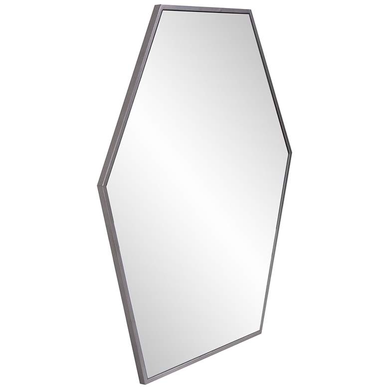 Image 6 Howard Elliott Hexad 30" x 30" Graphite Hexagonal Wall Mirror more views
