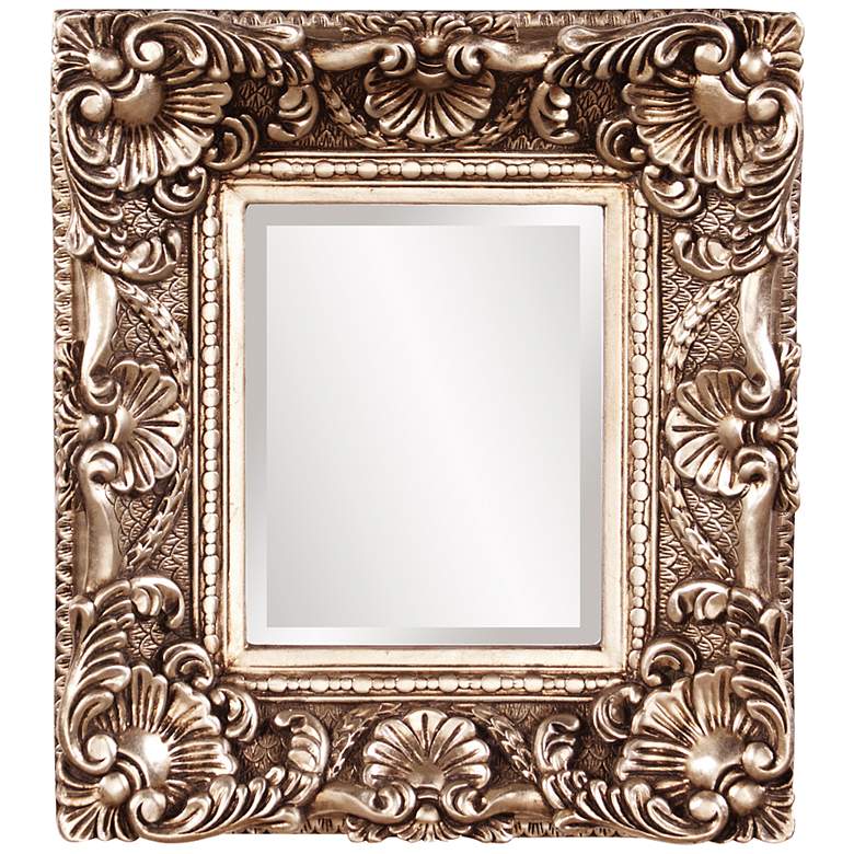 Image 1 Howard Elliott Horace Silver Leaf 15 inch x 17 inch Accent Mirror