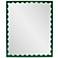 Howard Elliott Hunter Green Rectangular 30"x36" Scalloped Santosh